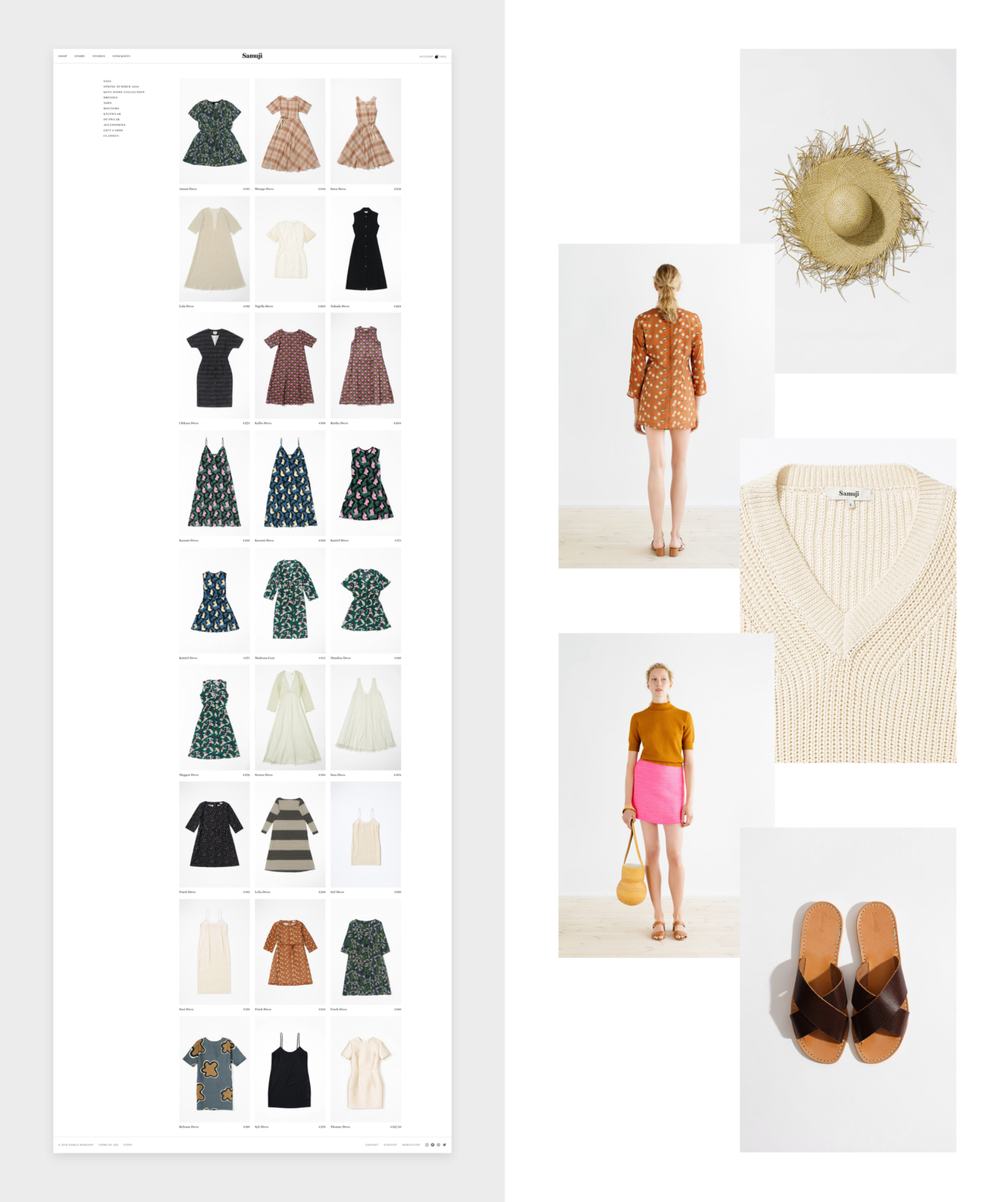 Samuji Webshop | Collection moodboard Samuji Webshop | Collection moodboard