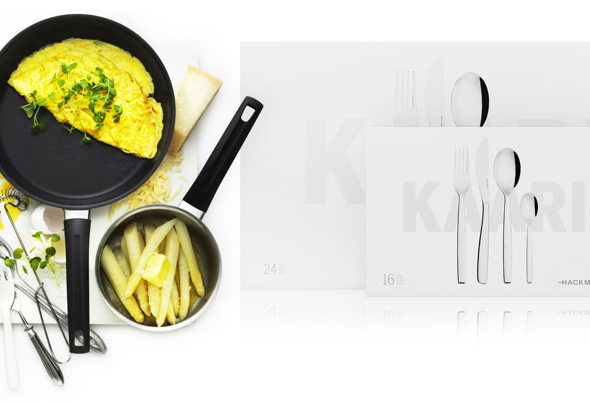 Agency Leroy Hackman - Baked Egg in pan & Silverware Agency Leroy Hackman - Baked Egg in pan & Silverware