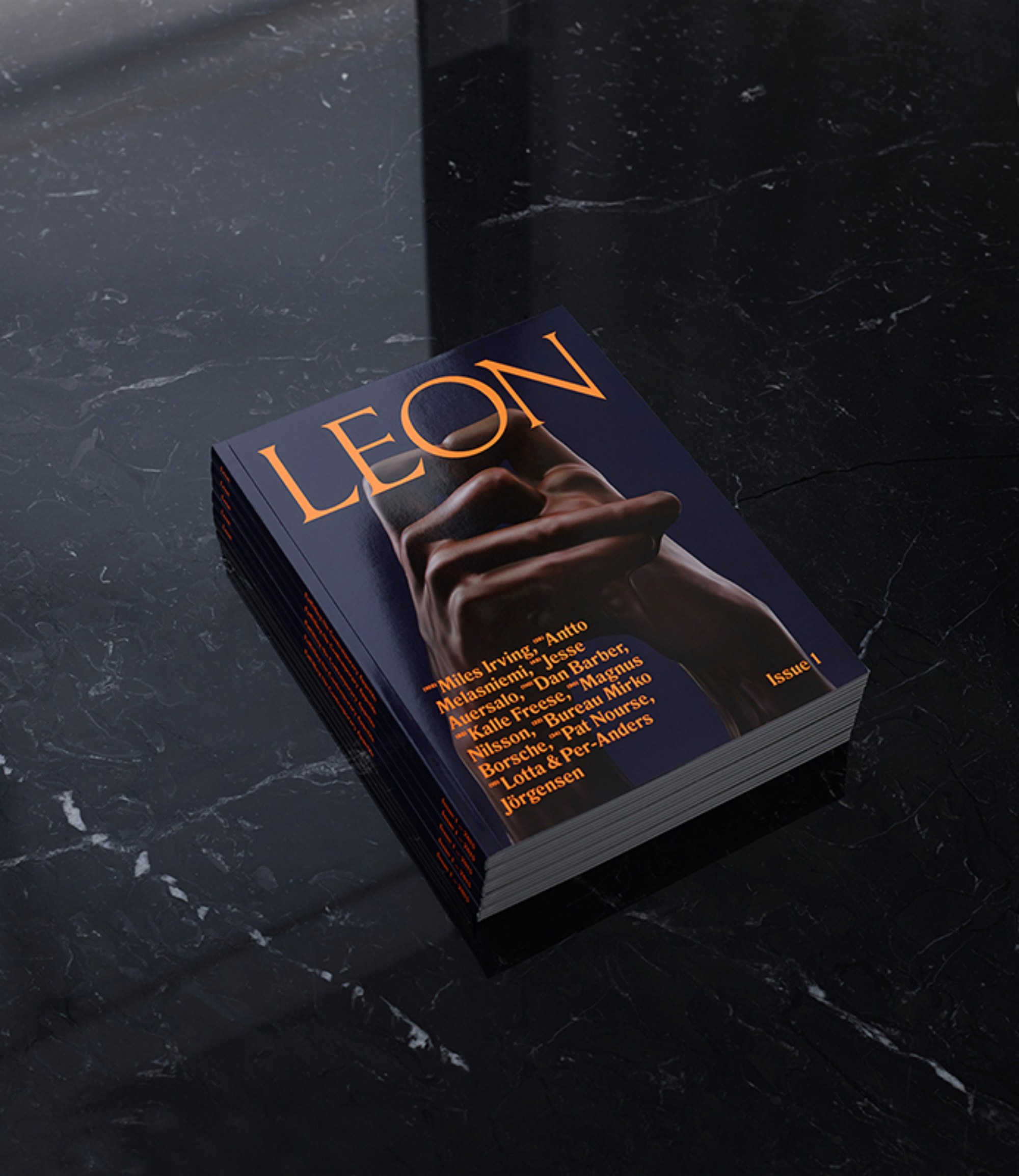 Agency Leroy Leon Magazine Issue 1 - Displayed on Table Agency Leroy Leon Magazine Issue 1 - Displayed on Table